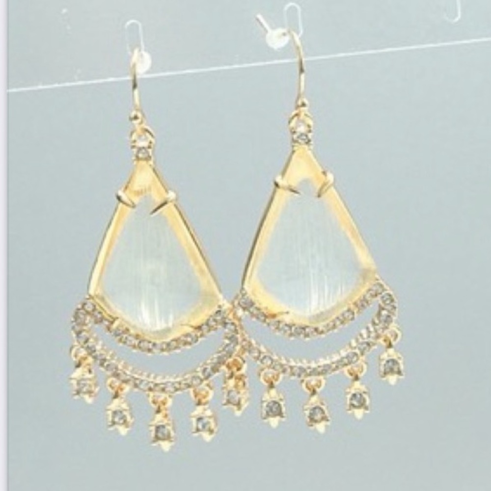 Alexis Bittar  "Crystal Lace Chandelier"
Earrings in Clear| NEW!